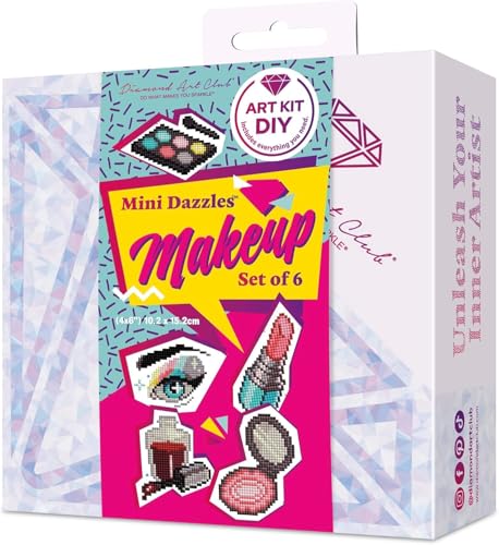 DIAMOND ART CLUB Mini Dazzles - Makeup Diamond Art Kits for Adults - color: Makeup