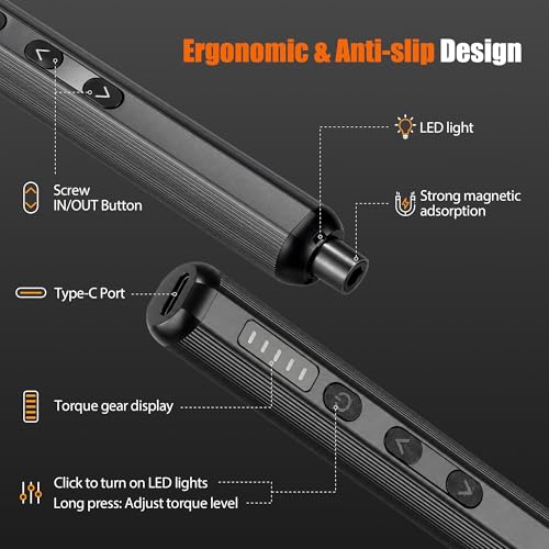 Precision Electric Screwdriver Set, 138-in-1 Mini Cordless Repair Kit