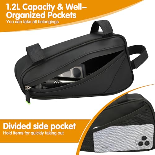 Bike Repair Kit, Bike Bag With Tire Pump, Bike Multitool, Allen Wrenches - size: Bike Frame Bag Set