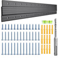 French Cleat Hanger, 30 Inch Aluminum Z Bar Clips, Heavy Duty Up 100lbs - color: Black, size: (1 Pair) 30-inch
