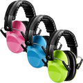 Konohan 3 Pack Noise Reduction Headphones for Kids Ear Protection Earmuffs Headphones for Autism Toddler Kids Ear Muffs 27db - color: Pink, Green, Blue