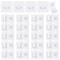 Double Sided Adhesive Wall Hooks,24 Pack Self Adhesive Hooks,Suitable for Hanging and Organizing