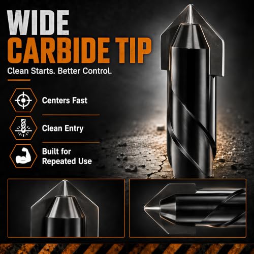 10Pcs Wide-Tip Masonry Drill Bit Set & Concrete Drill Bit Set, 5/32"-1/2" - size: 10 Pcs 5/32"-1/2" Masonry Drill Bit Set