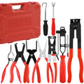 TOOLEAGUE 9Pcs Fuel Line Disconnect Pliers Set with Storage Case - size: 9pcs