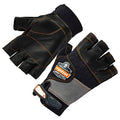 ProFlex 901 Impact Protection Work Gloves, Padded Leather Palm, Half-Finger, Small