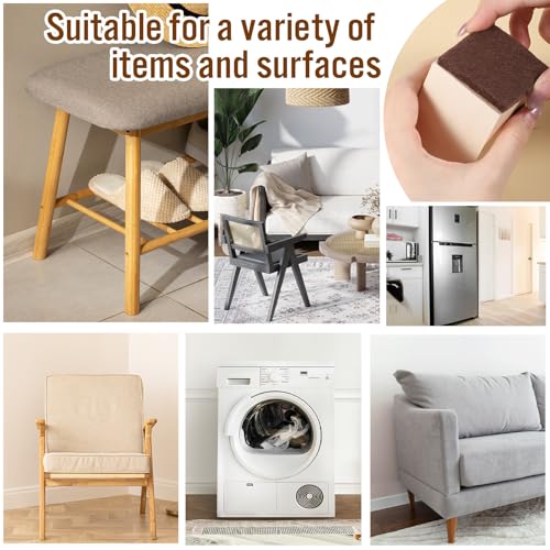 16Pcs 3” Felt Furniture Pads for Sofa Felt Pads for Hardwood Floor Round Table Pad Furniture Feet Protectors for Sofa Anti Scratch Floor Protectors Self Adhesive for Table Legs, 5mm Thick, Brown