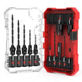EZARC Countersink Drill Bit Set, 15PCS Tapered Bits with Plug Cutters