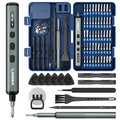 STREBITO Electric Screwdriver Set, 67 in 1 Electric Precision Screwdriver - color: Upgraded Blue