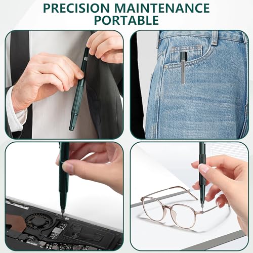 Precision Magnetic Screwdriver Set, 13-in-1 Pen-Style Mini Kit.