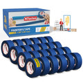XFasten Blue Painters Tape Bulk, 1.88 Inch x 60 Yards, 1440 Yards Total (24-Pack) Blue Painters Masking Tape Bulk - Sharp Edge Line Technology, Produces Sharp Lines | Residue-Free Wall Trim Tape - size: 1.88 Inch x 60 Yards (24-Pack)