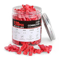 Nilight 120PCS/60 Pairs Red T-Tap Quick Splice Disconnect Wire Terminals - size: 120Pcs 22-16AWG