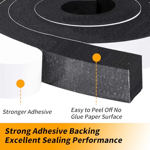 Air Conditioner Window Seal-1 Roll, 2 Inch Wide X 1 Inch Thick - size: 2"(W) x 1"(T) x 6.5'(L)
