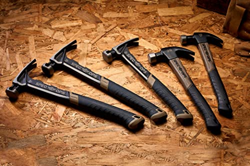 Spec Ops Tools Framing Hammer for Carpentry & Demolition, Magnetic Nail Holder, Rip Claw, Smooth Face 22 Oz - size: 22 Oz