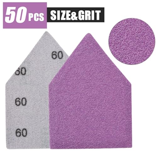 120 Grit Sandpaper, Triangle Sanding Sheets, Fits Milwaukee M12 Fuel Sander - style: 120 Grit
