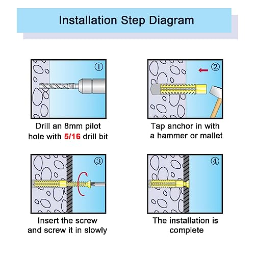 20Pack Hollow Wall Anchors with Screws, Loose Hinge Hole Repair Kits - size: 20 Pack