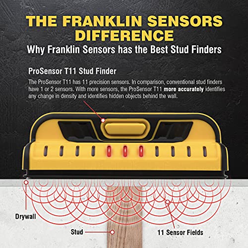 Franklin Sensors ProSensor T11/X1100 Stud Finder, 11-Sensor Wall Scanner - size: Medium