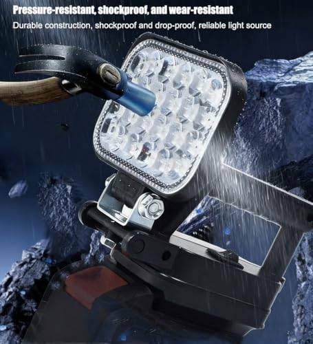35W 9000LM Cordless LED Work Light (Battery Not Included)