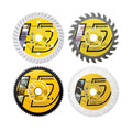 HIGHDRIL 3" 75mm Circular Saw Blade Set 4pcs for Soft Metal Copper Aluminum | Diamond/HSS/TCT Cutting Disc for Angle Grinder Cutting Soft Metal Copper Aluminum Granite Tile Plastic Wood - size: MIX 8