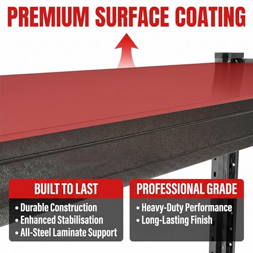 67" W Heavy Duty Garage Shelving, 6000 LBS Metal Storage Shelves with Anti-Fall Rails, 3-Tier Adjustable Storage Rack for Garage, Warehouse, Basement