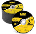 Cut Off Wheels 3 Inch 25 PCS Cutting Disc 3" x1/16 x3/8" Grinder Metal Cutting Discs Angle Grinder Cutting Wheel - style: 25PCS 3Inch Cut Off Wheels