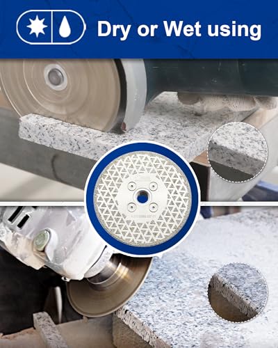 SHDIATOOL 9 Inch Diamond Grinding Disc for Granite Marble Single Side Coated Diamond Cutting Wheel with 5/8-Inch-11 Arbor - size: 9" Single(Thread:5/8"-11)