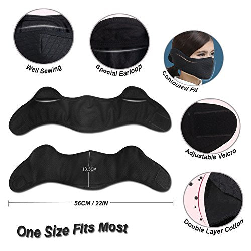 Half Face Mask Mouth Masks with Earmuffs Anti Dust Windproof Ski Mask for Winter Outdoor Sports and Activities
