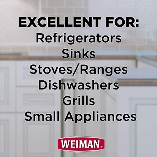 Weiman Stainless Steel Cleaning Wipes [2 Pack] Removes Fingerprints, Residue, Water Marks and Grease From Appliances - Works Great on Refrigerators, Dishwashers, Ovens, Grills and More - style: 30 Count (Pack of 2)
