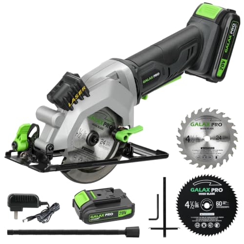 GALAX PRO DC20V 4-1/2" Cordless Mini Circular Saw with 2.0Ah battery - style: Cordless Circular Saw