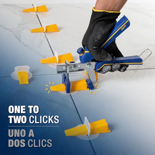 QEP 99774 LASH XL Tile Leveling System Clips for 3/16" Grout, Blue (500-pack)