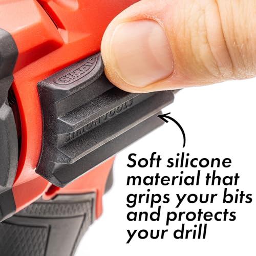 Simon Tools Magnetic Bit Holder for Impact Drivers and Drills - Super Strong Adhesive - Drill Accessory That Fits Most drills: Dewalt, Makita, Klein, Bosch and Milwaukee Bit Holder - size: 2-Pack