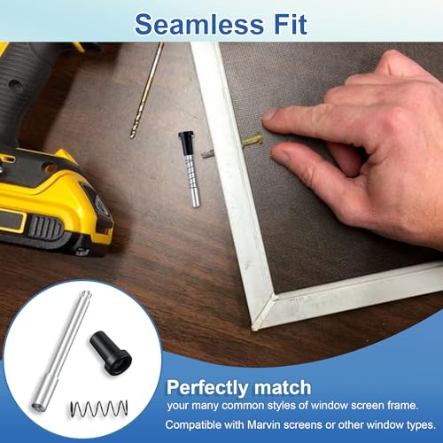 25 Pack Window Screen Plunger Latches with Caps Black - color: Black