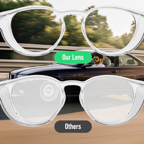 2 Pcs Safety Glasses Anti Fog Goggles Protective Eyewear Blue Light Blocking Anti Dust UV Protection Glasses