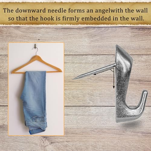 30 PCS Push Pin Picture Hooks, Push Pin Hangers, Decorative Push Pins for Wall Hanging, Thumb Tacks for Hanging, Bulletin Board Hooks (Silver) - style: Silver