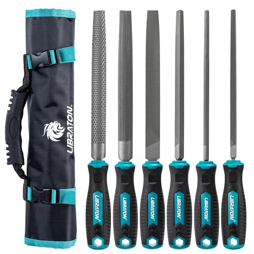LIBRATON 6PCS Metal File Set, Metal Files, Metal Files for Steel - style: Metal File-6PCS
