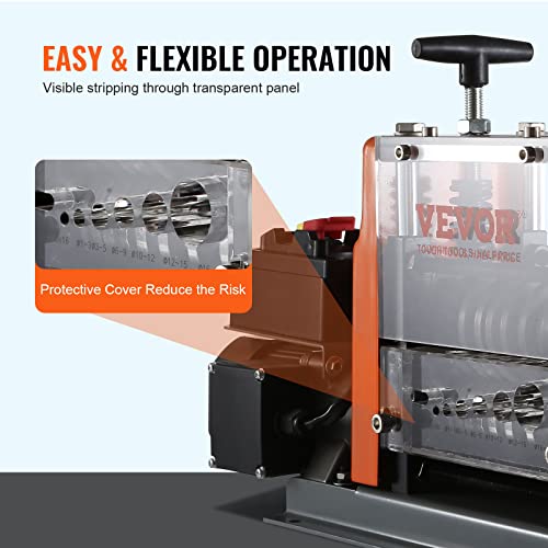 VEVOR Electric Wire Stripping Machine 0.06"-0.98" Automatic Wire Stripper - size: 0.06''-0.98''