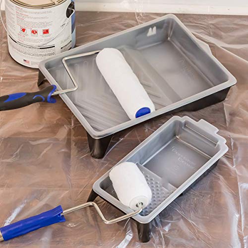 PD 9 Inch Paint Tray Liners, 10-Pack, Disposable, White Plastic - color: Liner (White) – 10 Pack, size: 9-inch