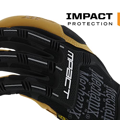 Mechanix Wear Material4X M-Pact Work Gloves, Brown/Black, Medium - size: Medium