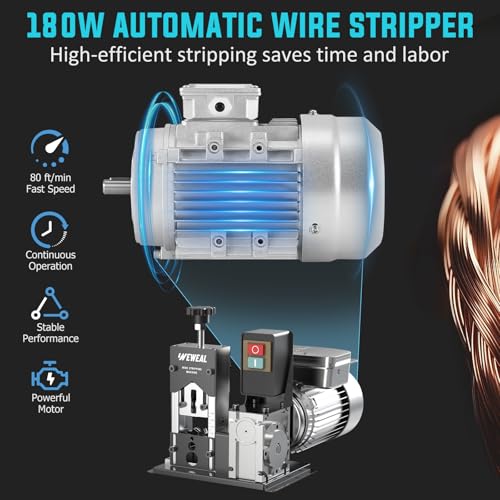 Automatic Wire Stripping Machine, 0.06''–1.18'' Copper Stripper