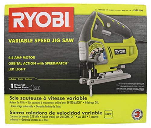 4.8 AMP Corded Variable Speed Orbital JIG Saw