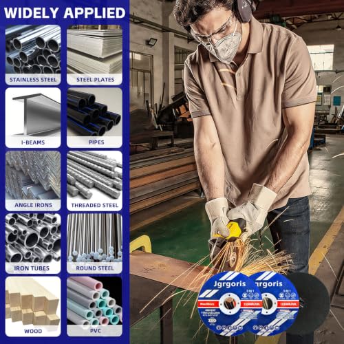 4 1/2 Cut Off Wheel for Metal, Wood, PVC, Angle Grinder Cutting Disc, 27PCS