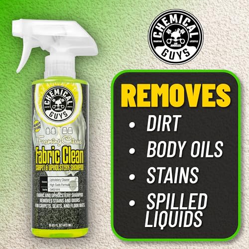Chemical Guys, Citrus Fabric & Carpet Cleaner Spray with Brush Kit, 16 oz - size: 16 Fl Oz + Brush
