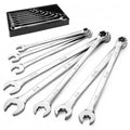 SK 6 Point Bolt Extractor Wrench Set, SAE 5/16''-3/4'', 8-Piece, Extra Long - size: SAE