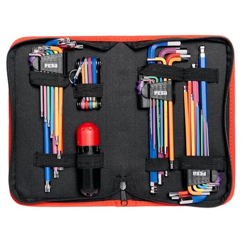 FESA Jumbo Hex Key Allen Wrench Set 29-Piece Torx - style: With Zipper Case