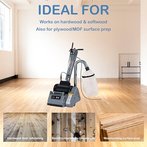8" x 19" Sanding Belts, 10 Pack Assorted 40/60/80/100/120 Grit with Cleaning Stick – Aluminum Oxide Drum Sander Sandpaper for EZ-8, Hardwood Floor Refinishing & Wood Surface Prep