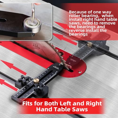 GOINGMAKE Thin Rip Jig Table Saw Jig Guide for Making Repetitive Narrow Thin Strip Cuts Woodworking Tools Fast Thin Ripping Guide for Table Saw Band Saw Router Table Fits for 3/8" x 3/4" T Slot