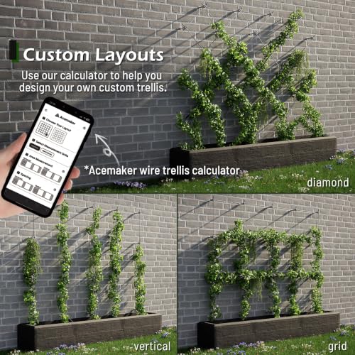 Wire Trellis Kit, 30-Set 5/64” Crosshead with Cutter & 150ft Cable - size: 30 Sets