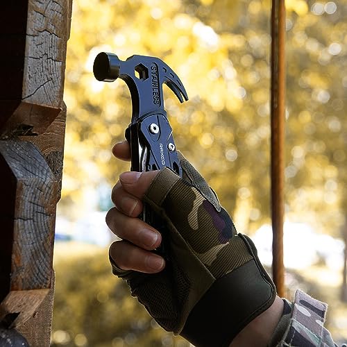 RAXCO 15-in-1 Multi-Tool Claw Hammer Pliers, Rigid Pouch - style: Hammer