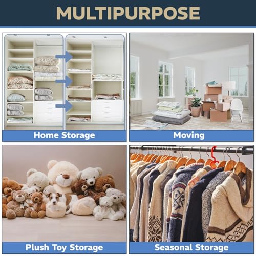8 Pack XXL & Jumbo Space Saver Vacuum Storage Bags - size: 8 Variety - 4Jumbo + 4XXL