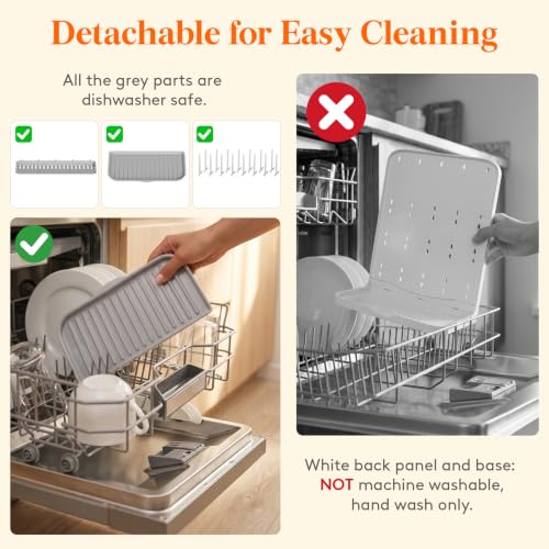 Lifewit 15-Hooks Baby Bottle Drying Rack for Countertop - size: Large-15 Hooks