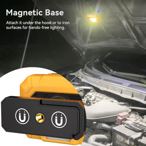 Adelante 2 Pack Magnetic Work Lights, 1500LM Rechargeable Mechanic Lights